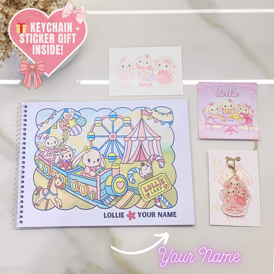 Lollie Land – Personalized Coloring Book